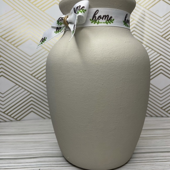 Hand painted glass vase - Picture 5 of 10